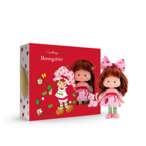 Ovo de Páscoa Branco com Boneca Moranguinho 120G